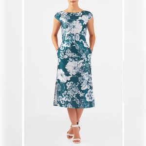 Eshakti NWT Floral Bow Belted Sheath Dress